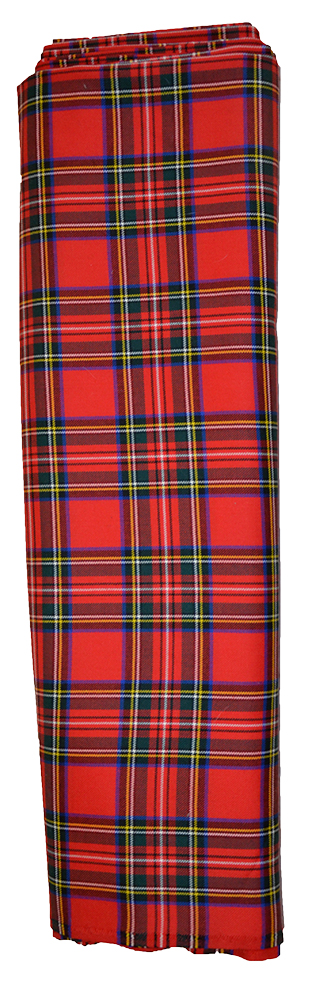 Royal Stewart tartan cloth sample